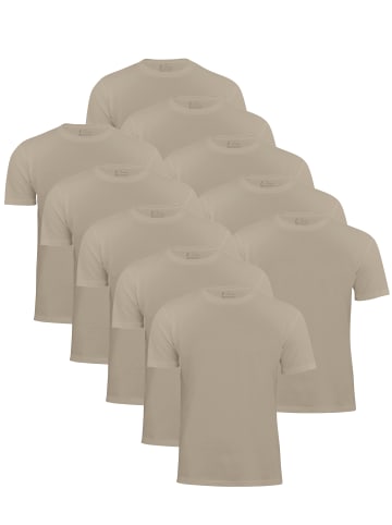 Cotton Prime® 10er Pack T-Shirt O-Neck - Tee in Beige