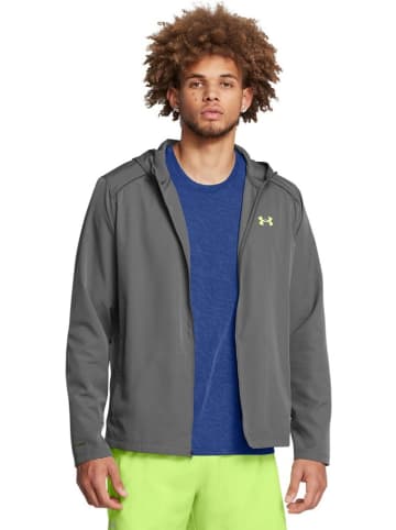 Under Armour Softshelljacke "Ua Launch Hooded Jacket" in Grau