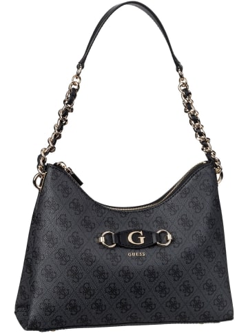 Guess Handtasche Izzy Top Zip in Coal Logo