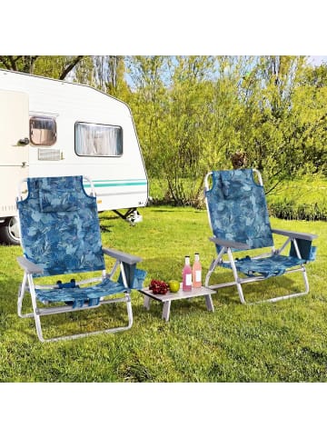 COSTWAY 2er Set Strandstühle mit Tisch in Andere