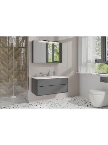 byLiving Spiegelschrank SPREE in anthrazit - B 90, H 60, T 20 cm