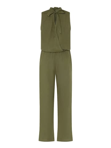 CARTOON Jumpsuit mit hohem Kragen in Burnt Olive