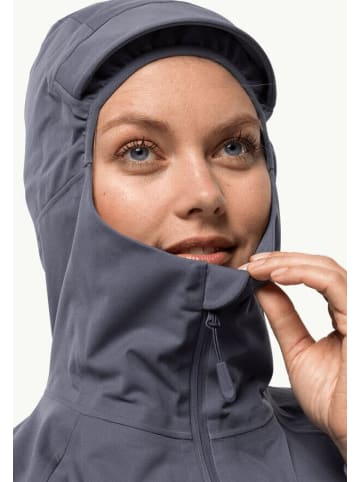 Jack Wolfskin Regenjacke in grau