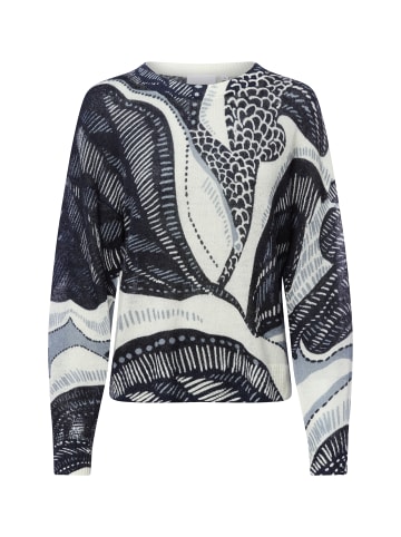 comma Pullover in marine ecru - 0001