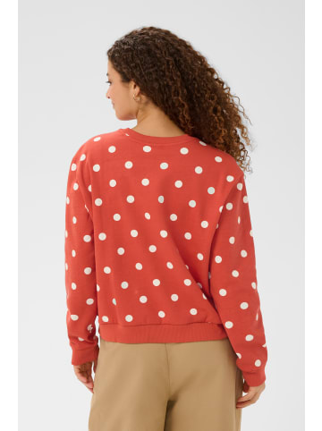 SAINT TROPEZ Strickpullover ZagnaSZ Gerade Passform in Valiant Poppy Ice Big Dot