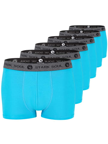 Stark Soul® Boxershorts 6'er Pack - Hipster Shorts in türkis