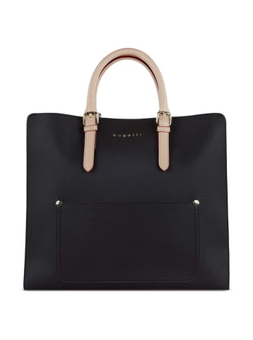 Bugatti Ella - Handtasche 37 cm  (schwarz) in dunkelbraun