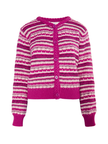 IZIA Cardigan in Beerenpink Mehrfarbig