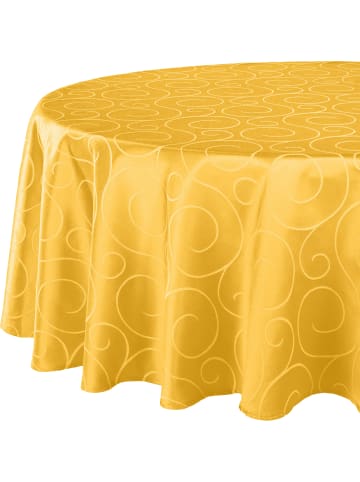 Erwin Müller Jacquard Tischdecke Oberhausen in curry