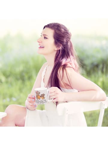 Mr. & Mrs. Panda Tasse Erzieherin Multitasking mit Spruch in Grau Pastell