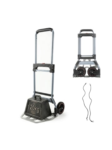 relaxdays Sackkarre in Silber/ Grau - 120 kg