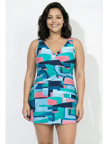 Ulla Popken Badeanzug in dunkelblau