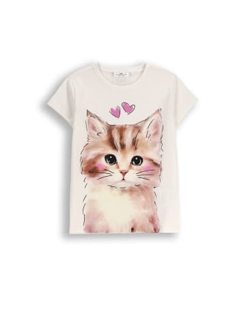 Coccodrillo T-Shirt mit kurzen Ärmeln in ecru