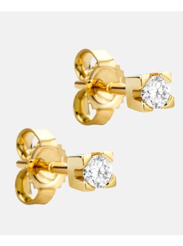 Diamant L'éternel Ohrstecker aus 585 Gelbgold mit 0.14 Karat Diamant