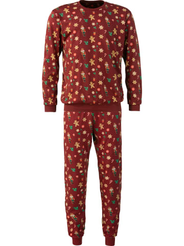 Erwin Müller Single-Jersey Schlafanzug in bordeaux