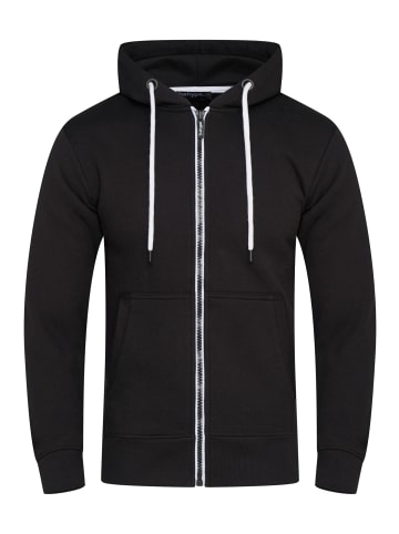 behype Sweatjacke - BHSADAO Hoodie Weicher Kapuzenpullover Sweatshirt in Schwarz