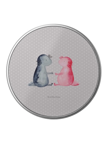 Mr. & Mrs. Panda Kaffeedose Axolotl Liebe ohne Spruch in Grau Pastell