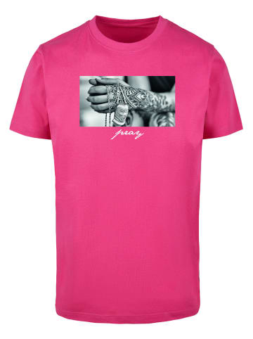 Mister Tee T-Shirts in hibiskus pink