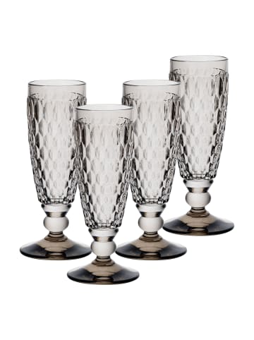Villeroy & Boch 4er Set Sektgläser Boston Coloured 145 ml in Smoke