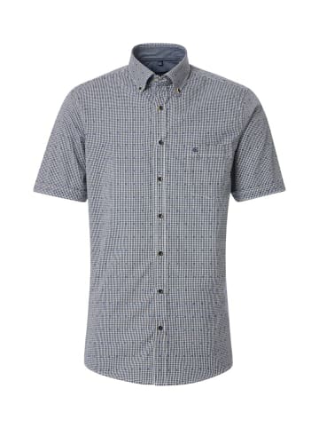 CASAMODA Kurzarm Business Hemd für Herren in blau