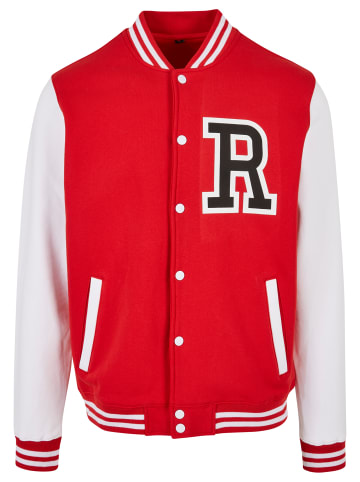 Mister Tee College Jackets in red/wht