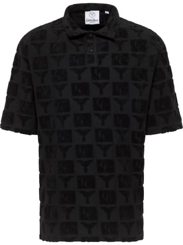 Carlo Colucci Poloshirt Echner in Schwarz