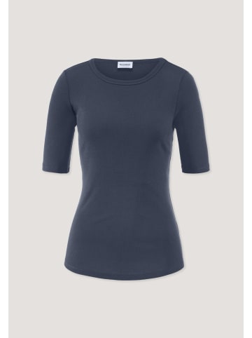 Hessnatur Softrib T-Shirt in graphitblau