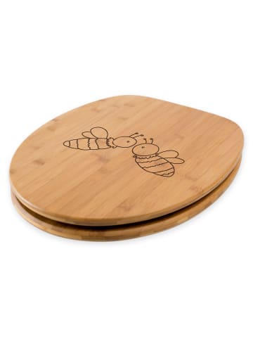 Mr. & Mrs. Panda Holz Toilettendeckel Biene Liebe ohne Spruch in Transparent