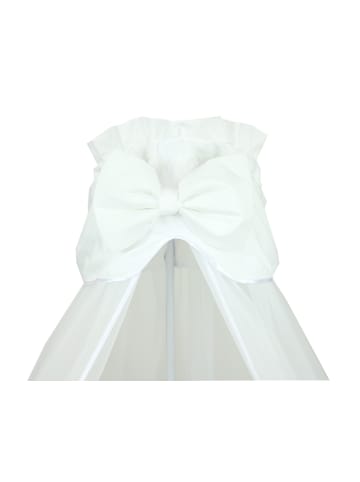 TupTam Babybett Himmel mit Schleife Transparent in weiß