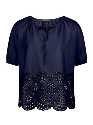 Betty Barclay Schlupfbluse mit Schmuckkanten in dunkelblau
