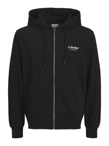 Jack & Jones Sweatshirt JJESOHO SWEAT ZIP HOOD in Schwarz