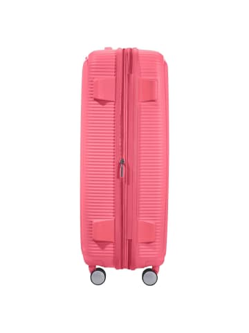 American Tourister Soundbox - 4-Rollen-Trolley 77 cm erw. (gelb) in sun kissed coral
