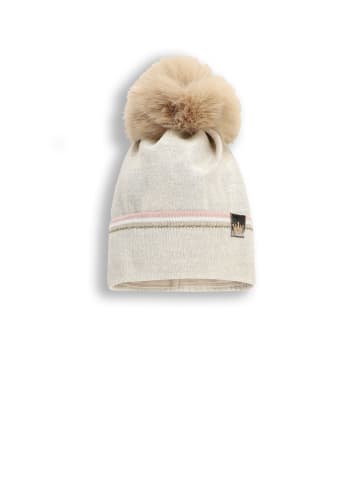 Coccodrillo Wintermütze mit Bommel in beige