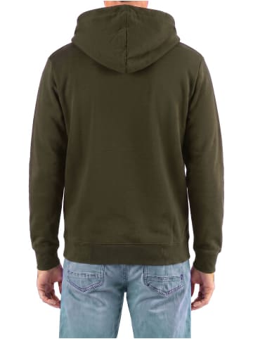 Jack & Jones Sweatjacke JJAUTHENTIC SWEAT ZIP HOOD in Oliv