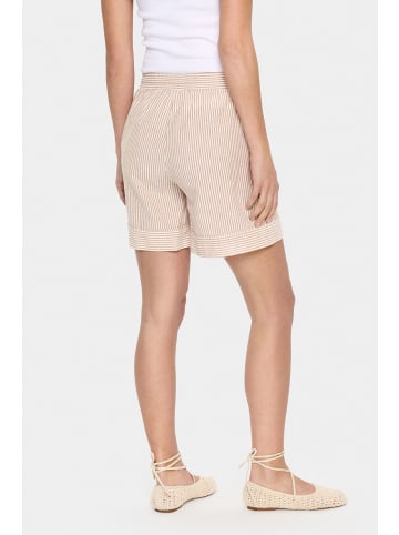SAINT TROPEZ Shorts KiraSZ Lockere Passform in Brown Sugar