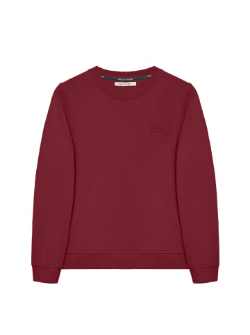 Polo Club Sweatshirt in Bordeauxrot