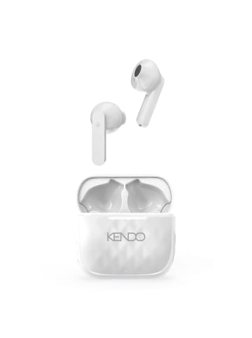 Kendo KENDO In-Ear Kopfhörer TWS 22EXSW weiß (Bluetooth, kabellos, USB-C) in Weiß