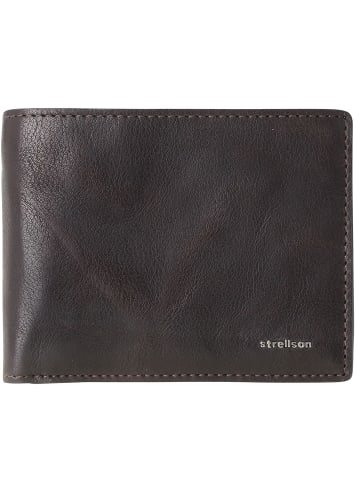 Strellson Jefferson BillFold H8 Geldbörse Leder 12 cm dark brown