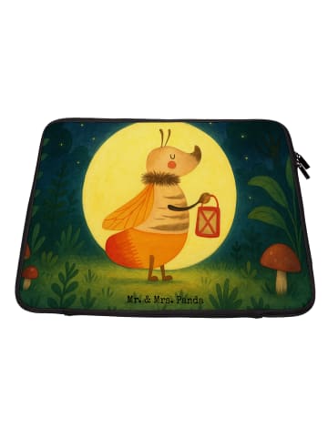 Mr. & Mrs. Panda Laptophülle Glühwürmchen Design ohne Spruch in Weiß