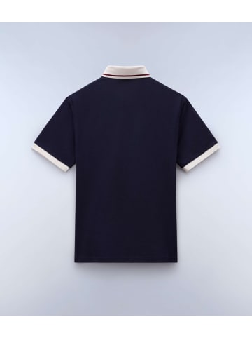 Napapijri Polo "E-Zeri Ss" in Schwarz