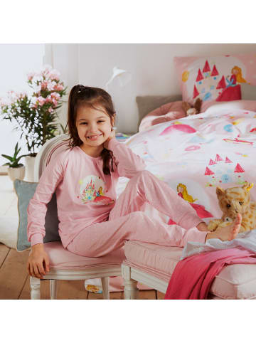 Erwin Müller Single-Jersey Kinder-Schlafanzug in hellrosa