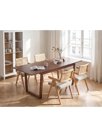 Beliani Esszimmertisch CAMDEN in Braun - (W) 95 x (H) 76 x (L) 160 cm