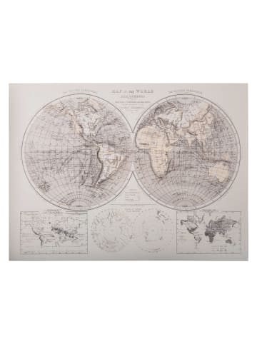 Atmosphera Créateur d'intérieur Weltkarte in weiß