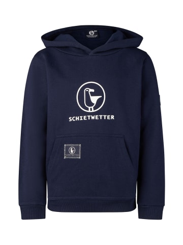 SCHIETWETTER SCHIETWETTER Hoodie Logoprint Toni in navy/white