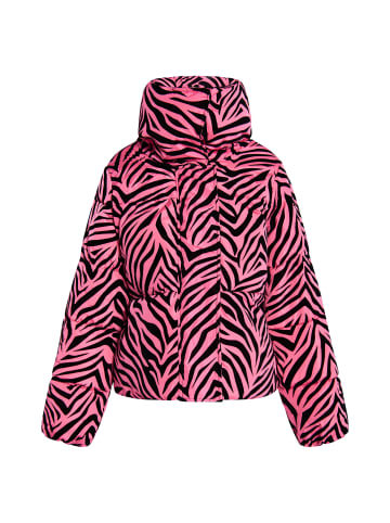 faina Steppjacke Mit Zebra-Print in Pink Zebra