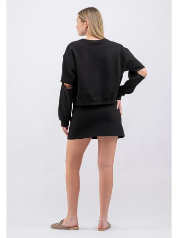 Tom Barron Freizeitanzug Women Sweatshirt And Skirt Set in black
