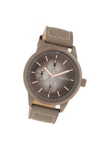 Oozoo Armbanduhr Oozoo Timepieces braun, taupe groß (ca. 45mm)