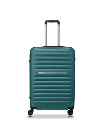 Roncato Ibiza - 4-Rollen-Trolley M 65 cm (black) in bottle green