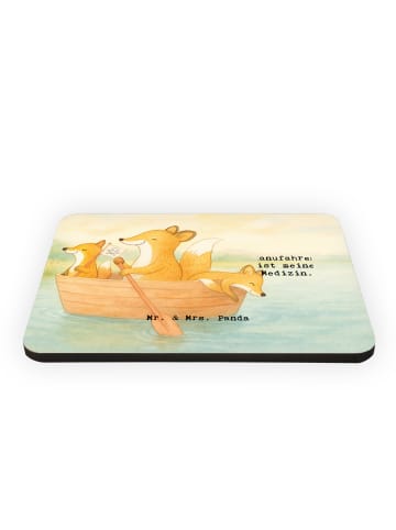 Mr. & Mrs. Panda Magnet Fuchs Kanufahren Design mit Spruch in Weiß