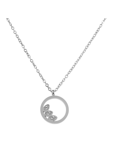 Adeliás Damen Halskette mit Anhänger – aus Edelstahl in silber